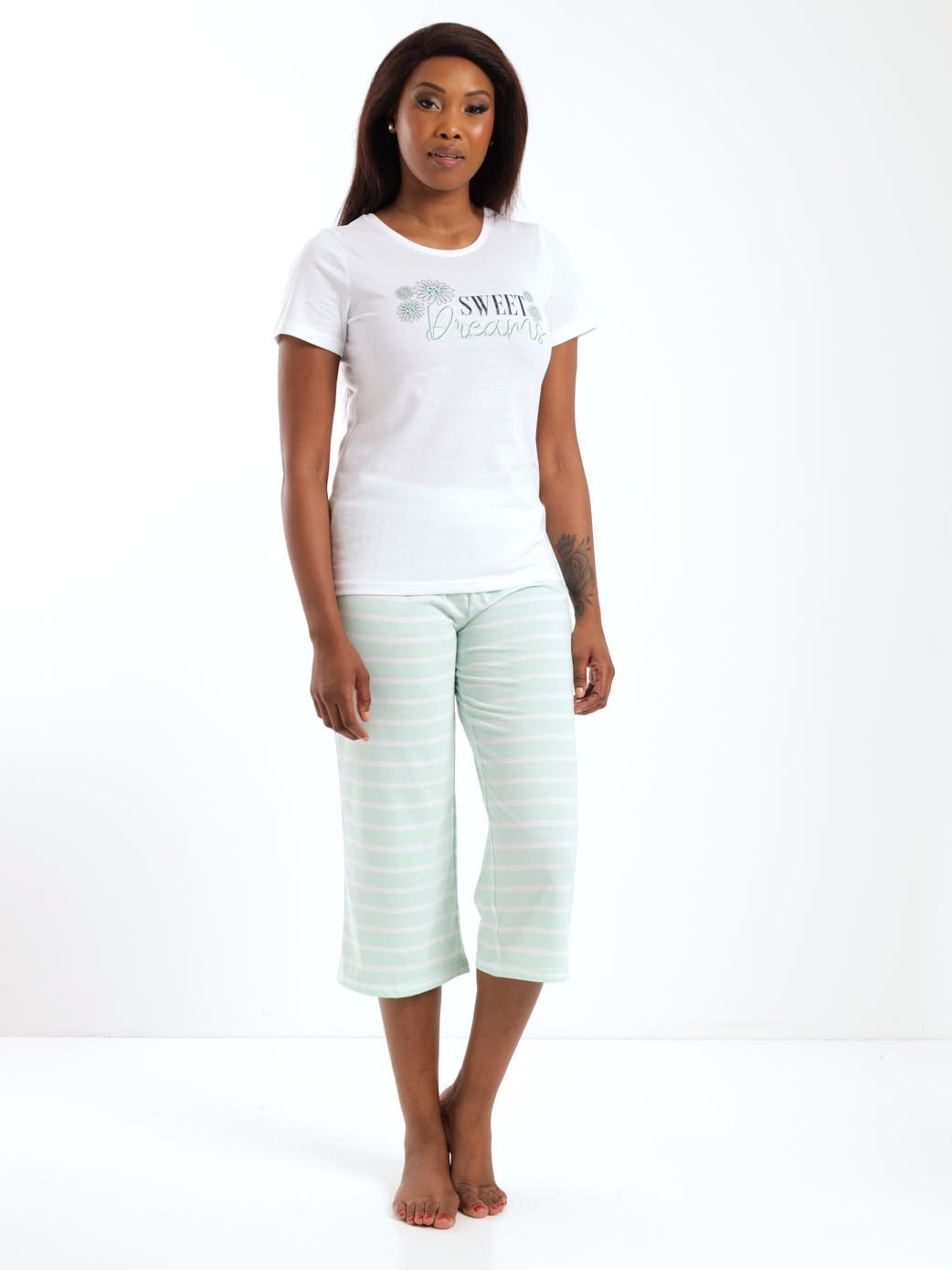 Ladies Sweet Dreams Sleepwear Set - Green