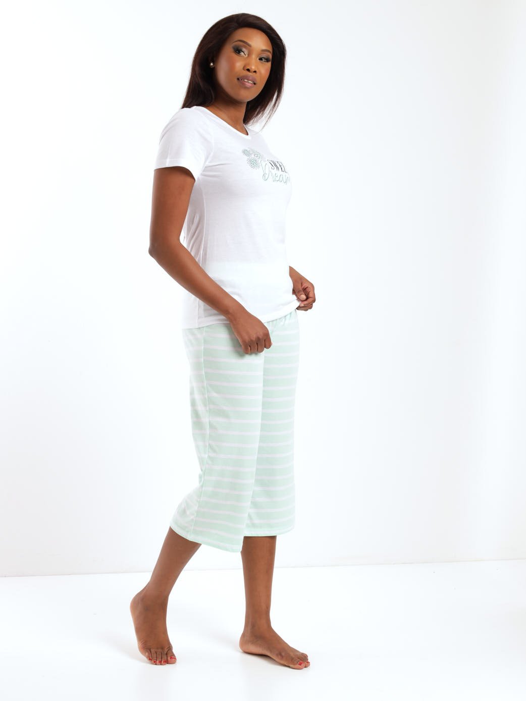 Ladies Sweet Dreams Sleepwear Set - Green