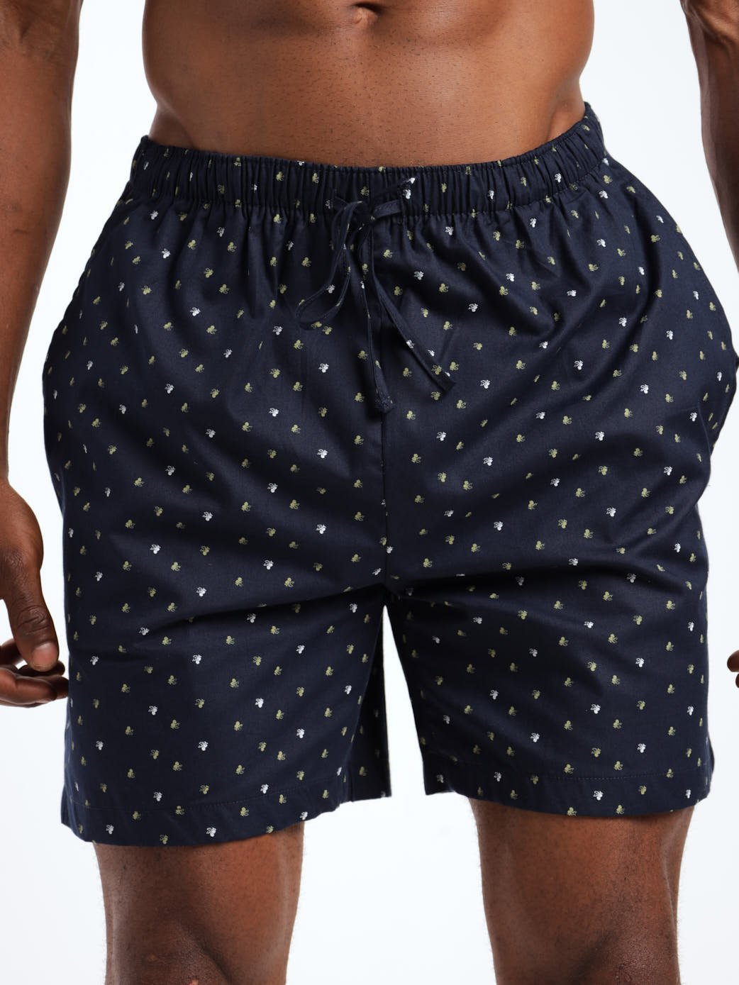 Men's All Over Print Woven Short - Navy