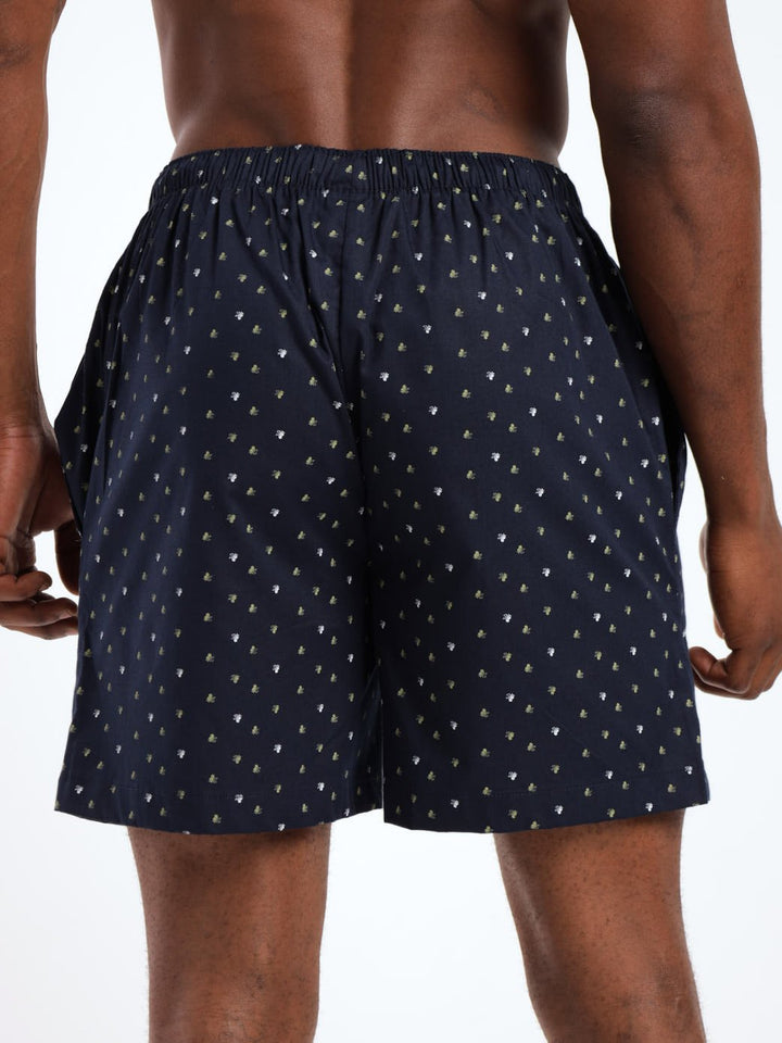 Men's All Over Print Woven Short - Navy