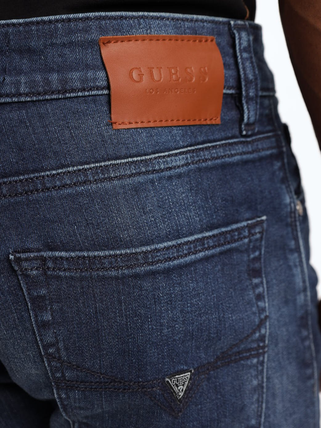 Men's Dark Blue Slim Straight Denim Jean