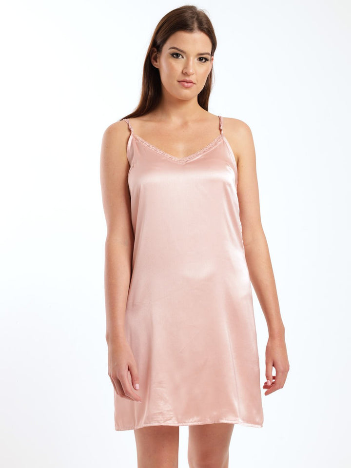 Ladies 2 Pack Elisa Chemise - Pink