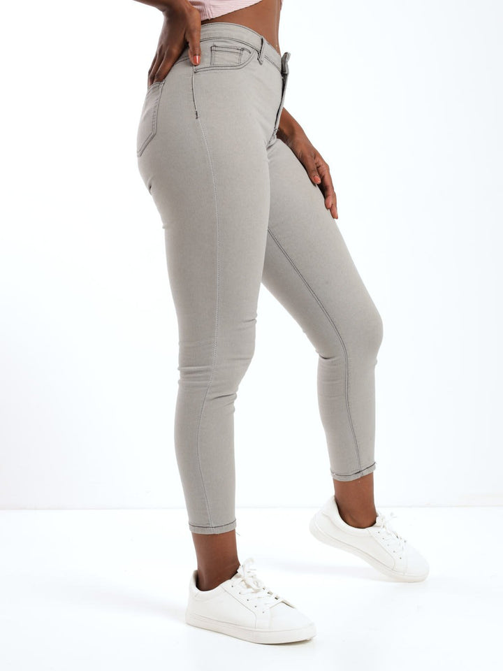 Ladies Hi-Rise Ankle Grazer Skinny Denim Jean