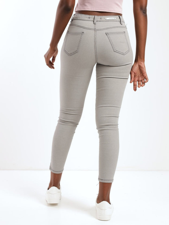 Ladies Hi-Rise Ankle Grazer Skinny Denim Jean