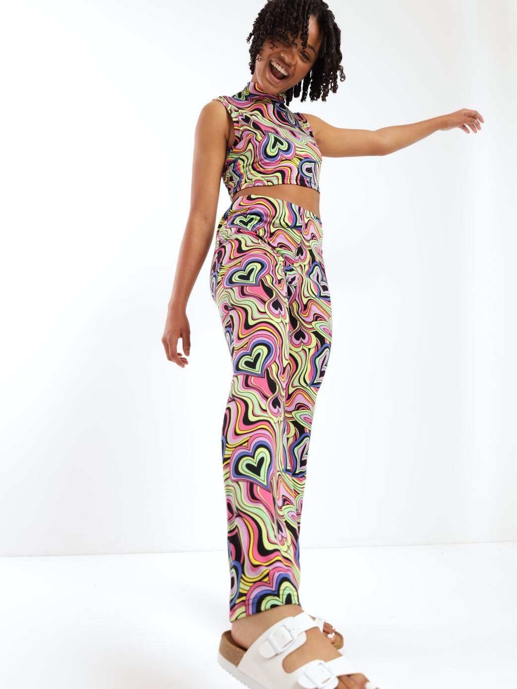 Girls Hearts Flare Pant