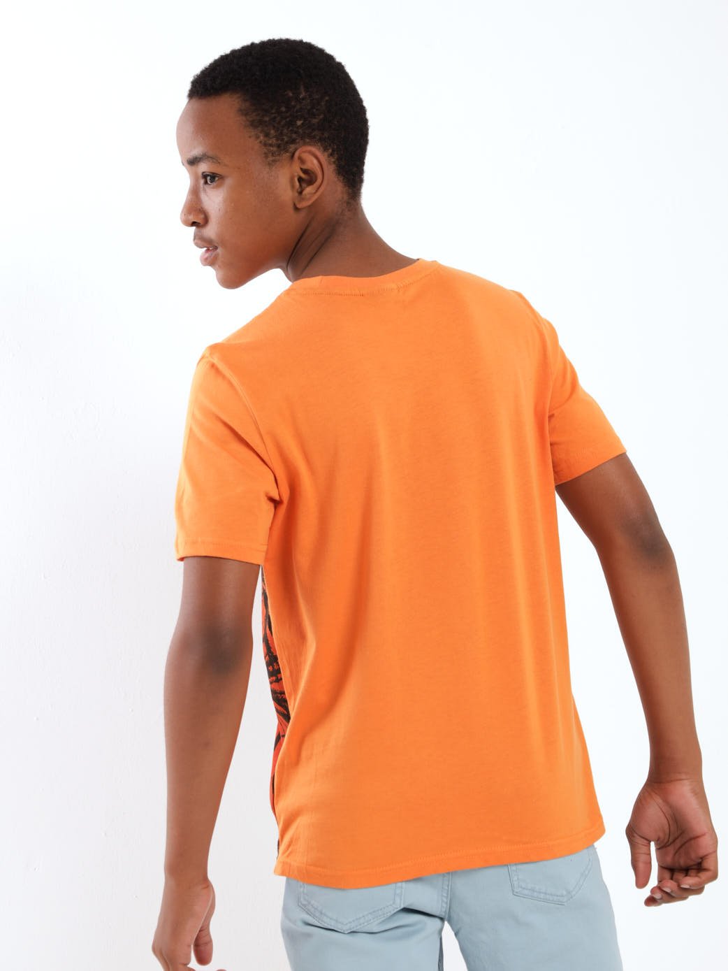 Boys Short Sleeve Ombre Tee - Orange