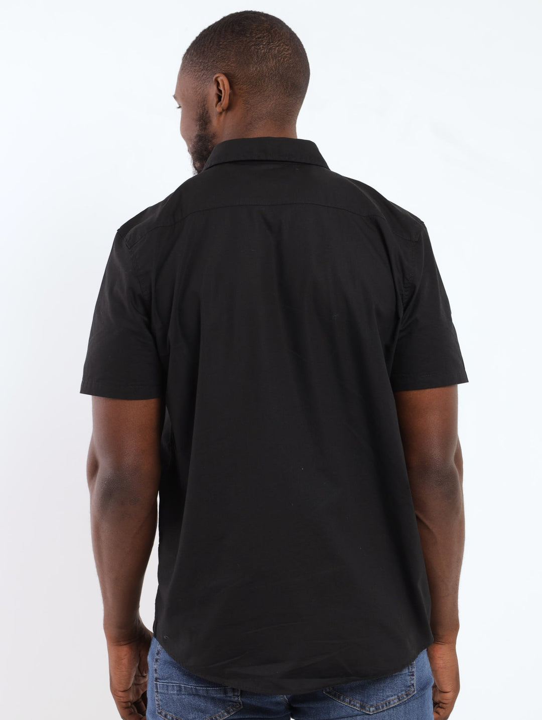 Men's Short Sleeve Utility Shirt - Black