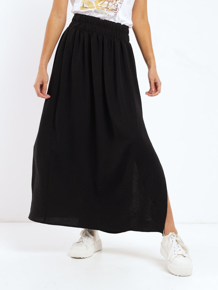 Ladies Airflow Maxi Skirt - Black