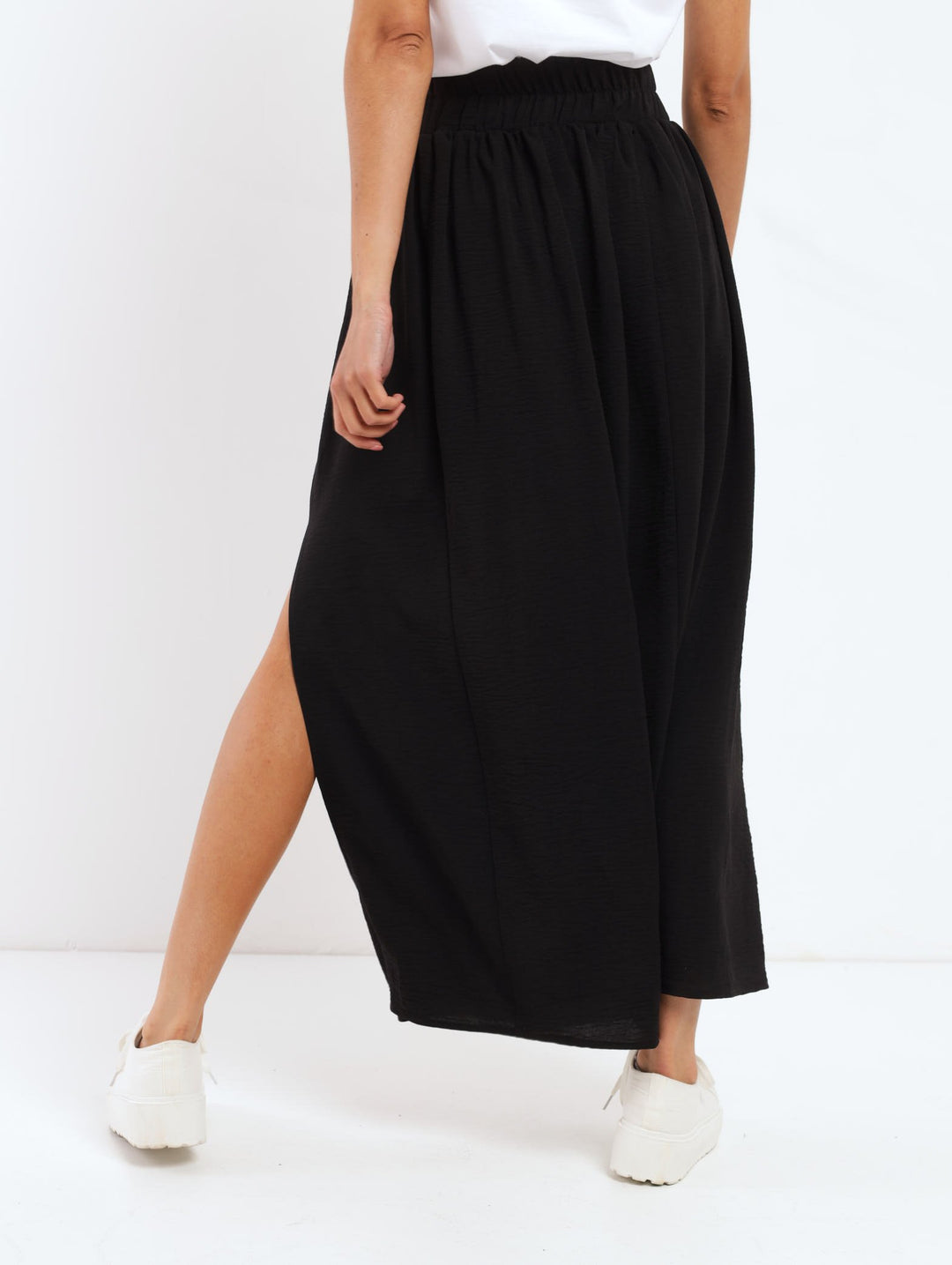 Ladies Airflow Maxi Skirt - Black