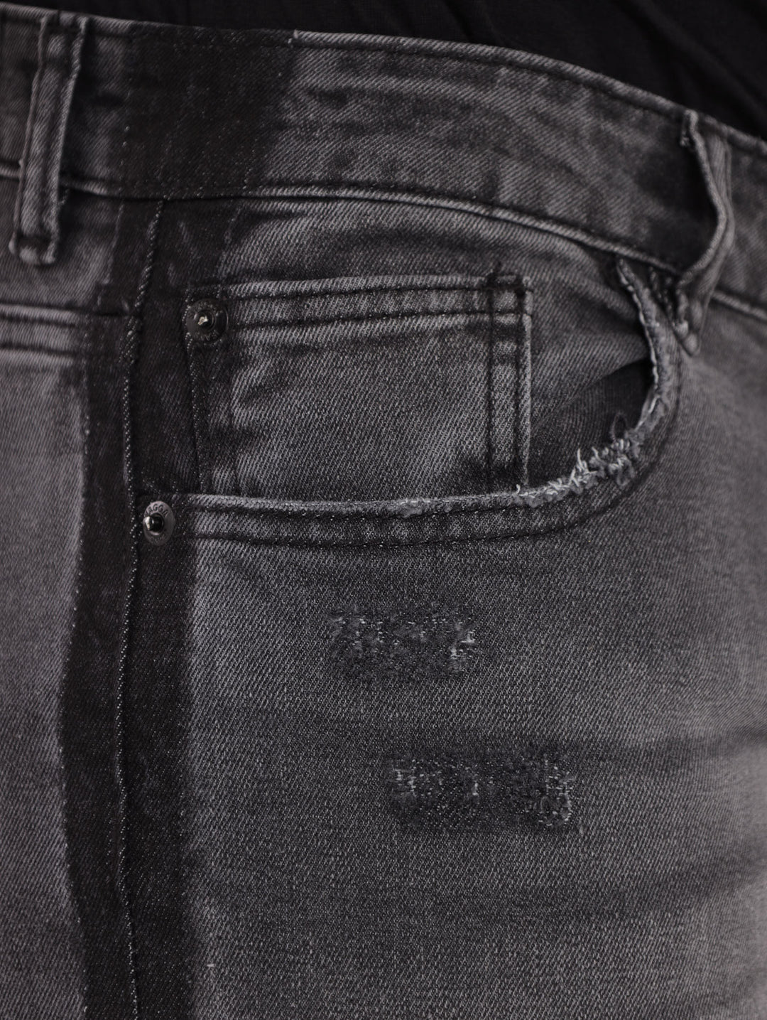 Men's Grey Slightly Abraised Side Stripe Super Skinny Denim Jean