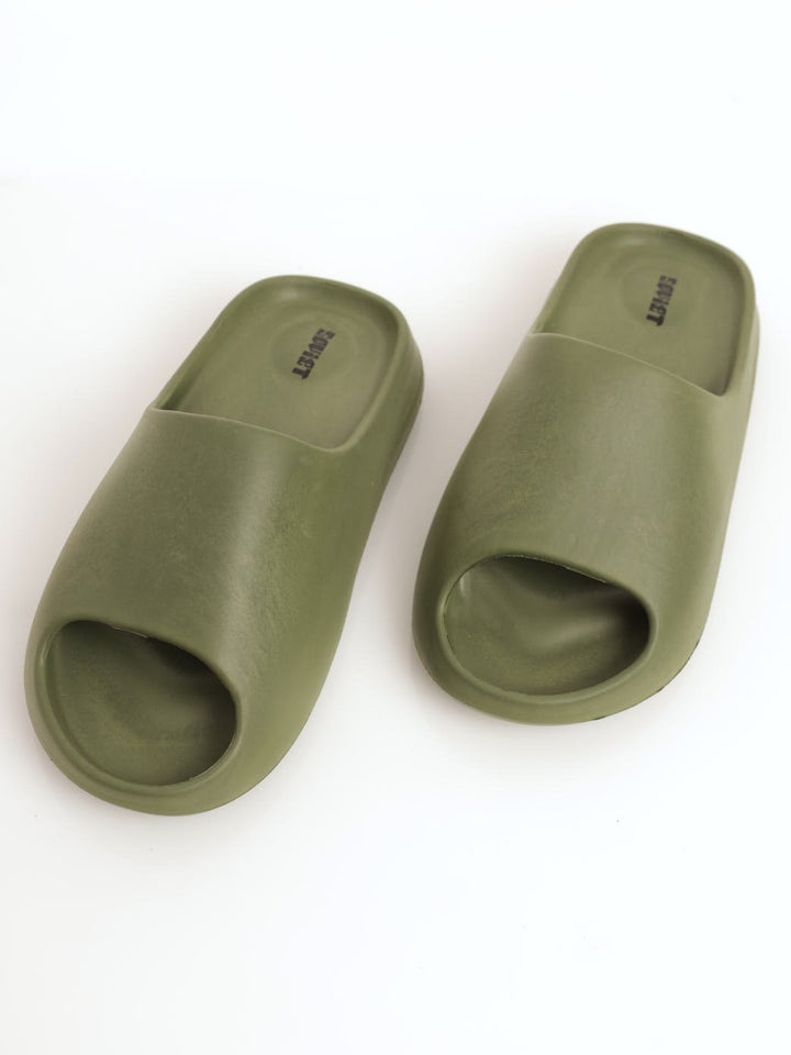 Men's Moulded EVA Slide Sandal - Olive