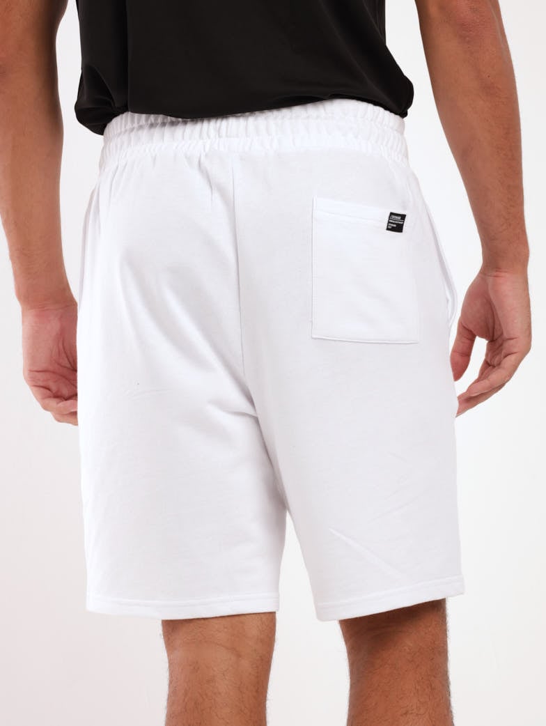Men's Fleece Pull-On Short - White