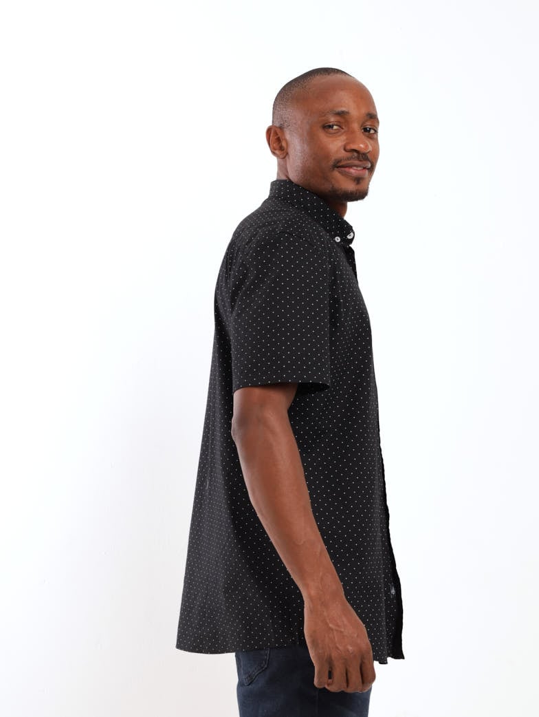 Men's Short Sleeve Shirt - Black