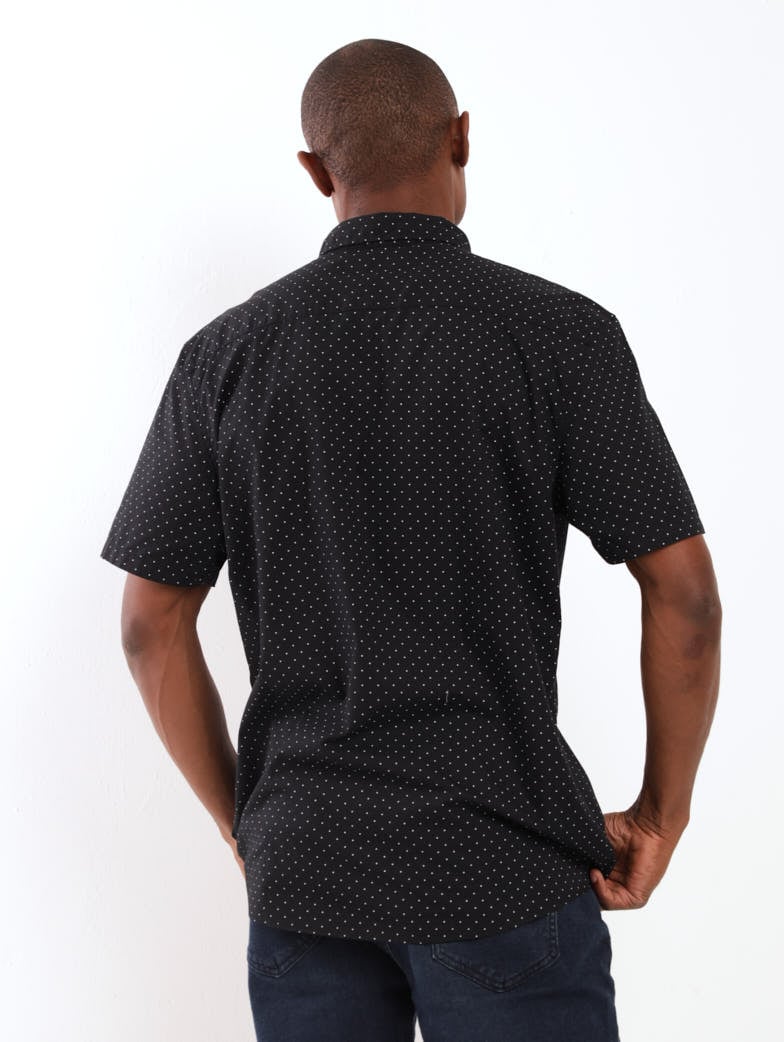 Men's Short Sleeve Shirt - Black