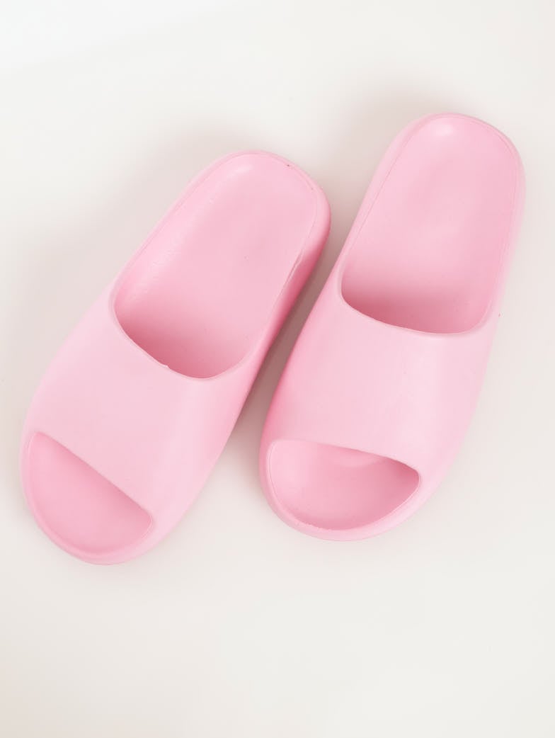 Ladies Summer Slide Sandal - Pastel Pink