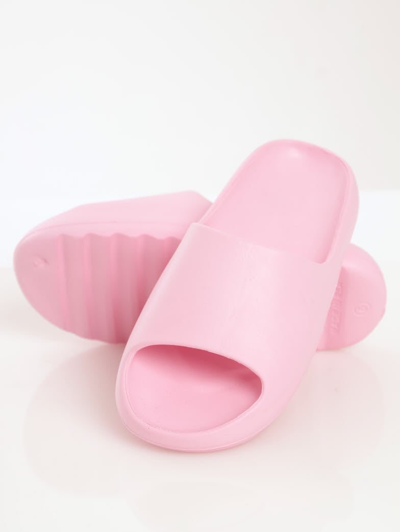 Ladies Summer Slide Sandal - Pastel Pink