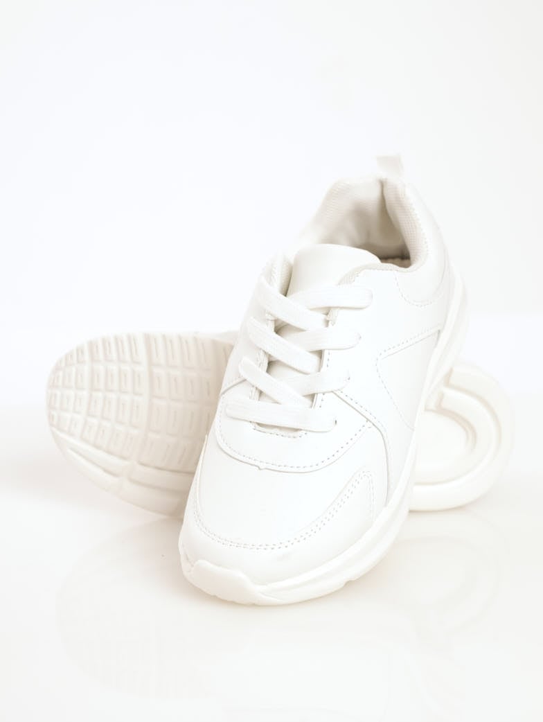 Boys School Trainer Sneaker - White
