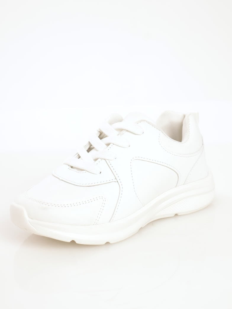 Boys School Trainer Sneaker - White