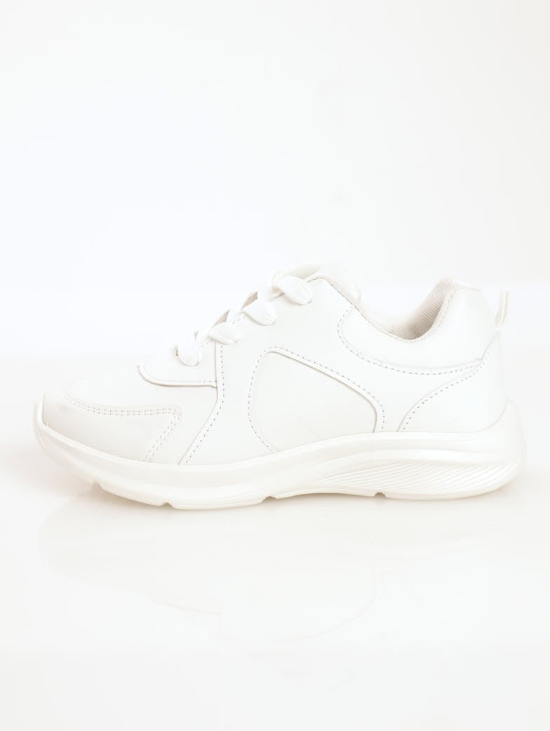 Boys School Trainer Sneaker - White