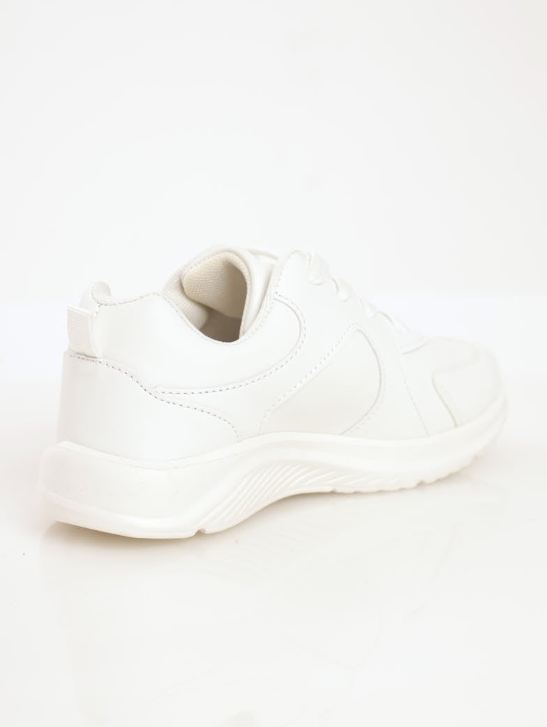Boys School Trainer Sneaker - White