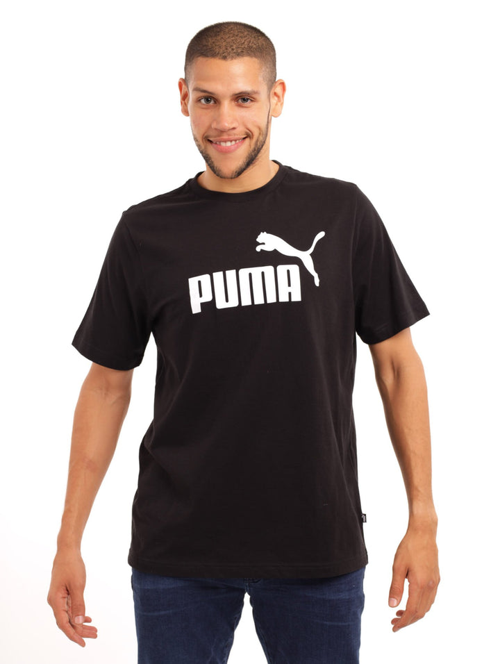 Men's Puma Big Logo Tee - Black