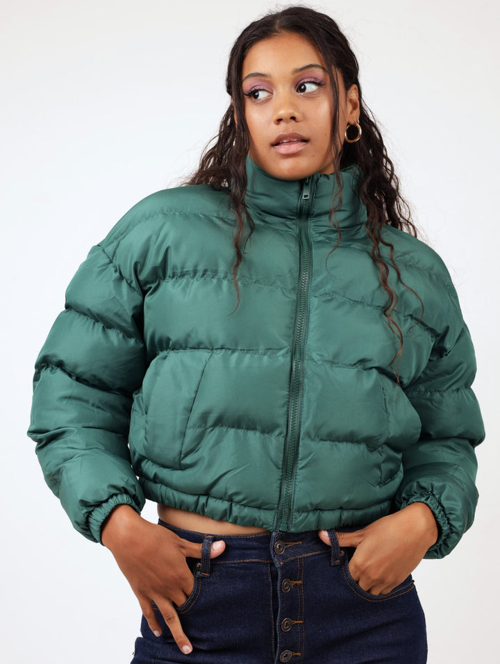 Ladies Puffer Jacket - Bottle