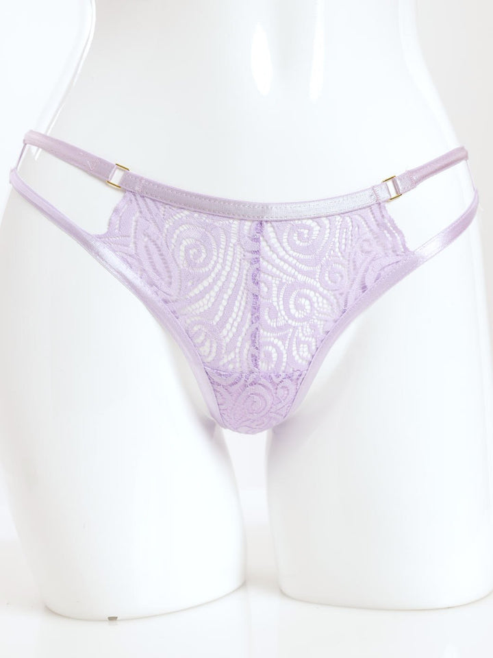 Ladies Strapping Cut-Out G-String Panty - Lilac
