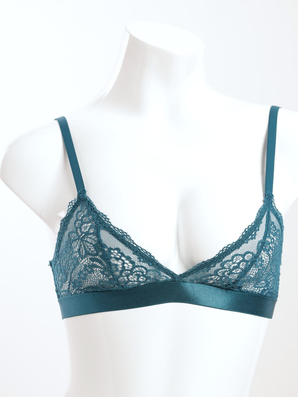 Ladies Lace Bralette - Blue Coral