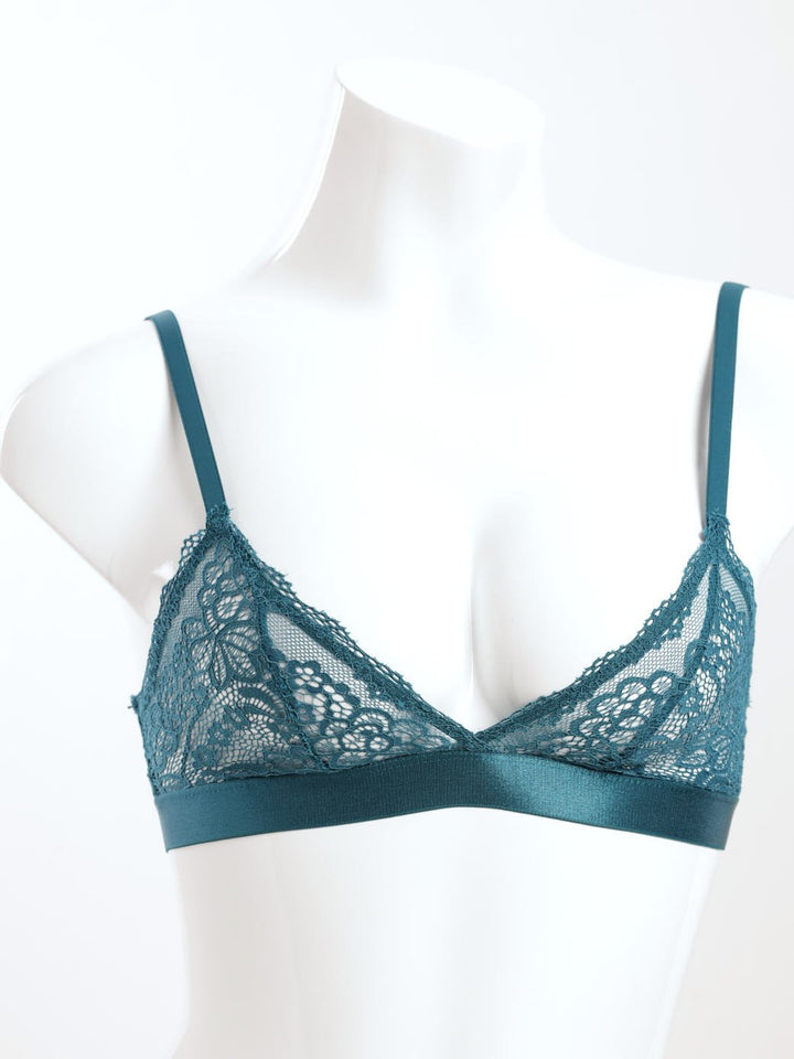 Ladies Lace Bralette - Blue Coral