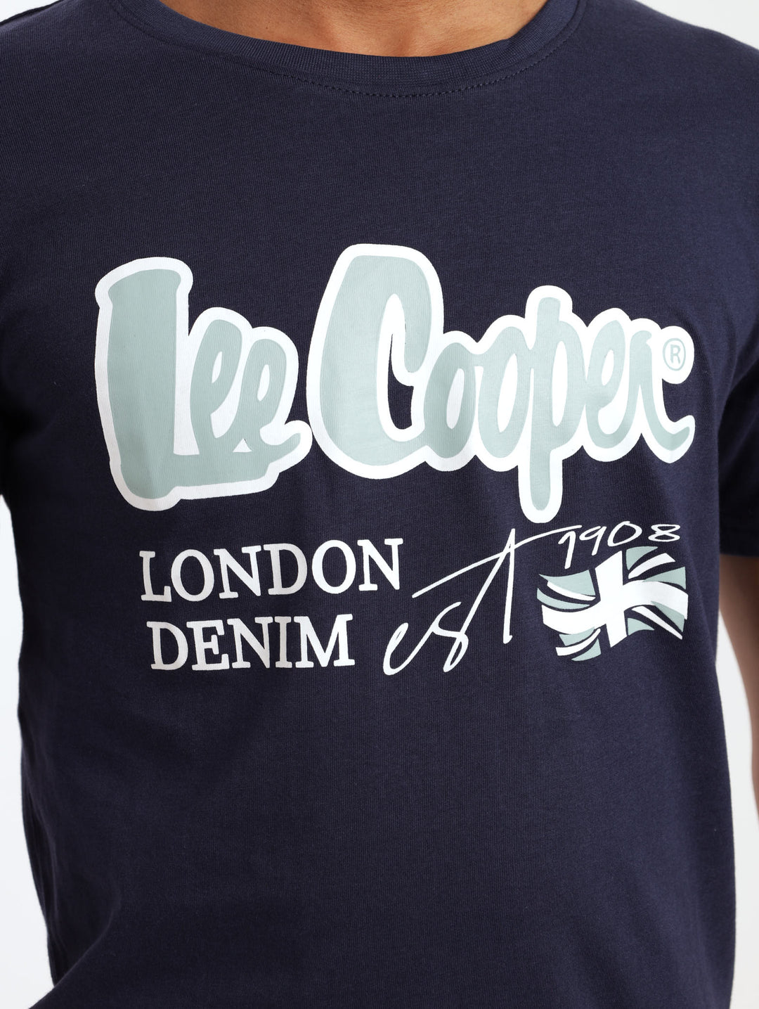 Boys Short Sleeve Eliseo Logo Tee - Navy