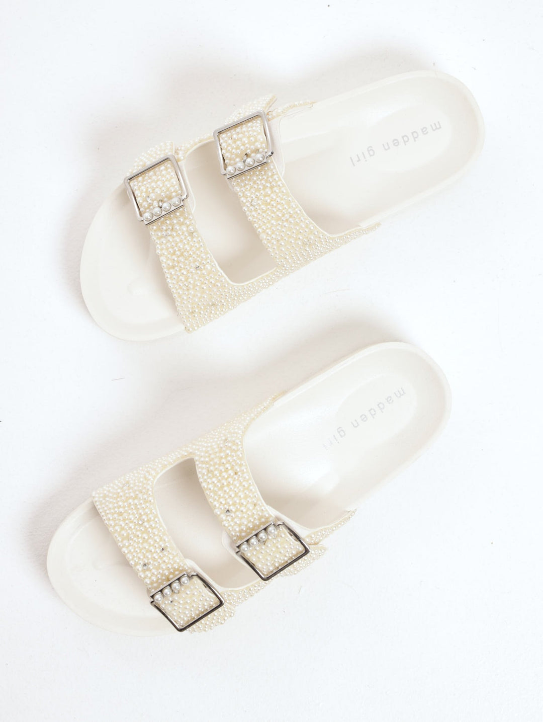 Ladies Madden Girl Teddy-PR Sandal Cream1