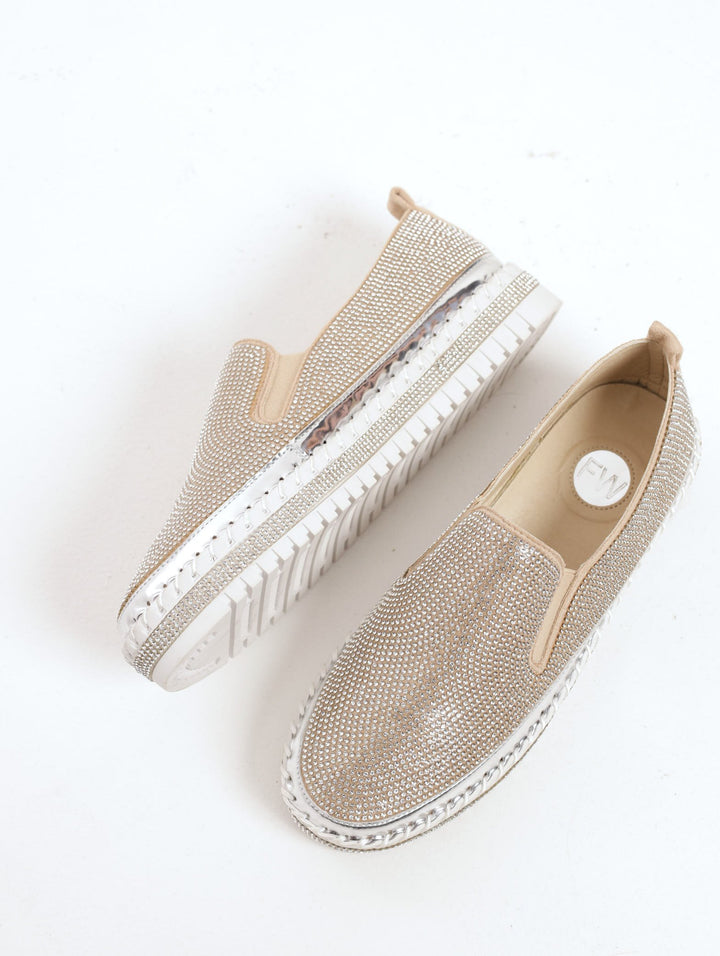 Ladies Lilith Casual Shoe - Nude