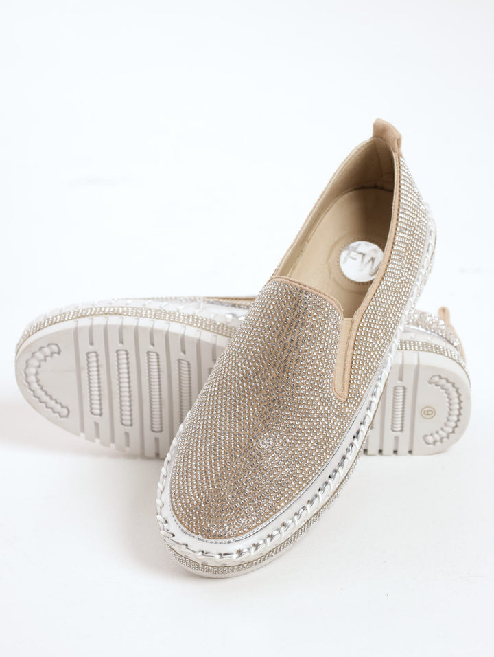 Ladies Lilith Casual Shoe - Nude