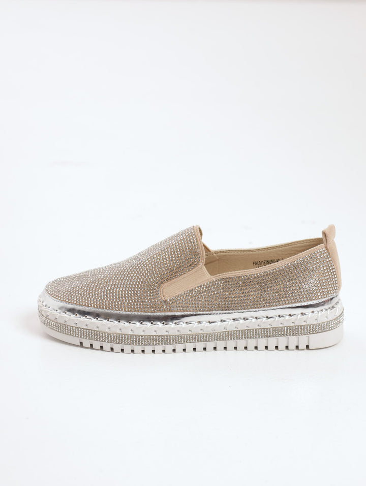Ladies Lilith Casual Shoe - Nude