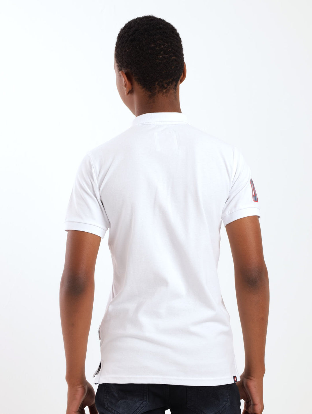 Boys Taylon Printed Golfer - White