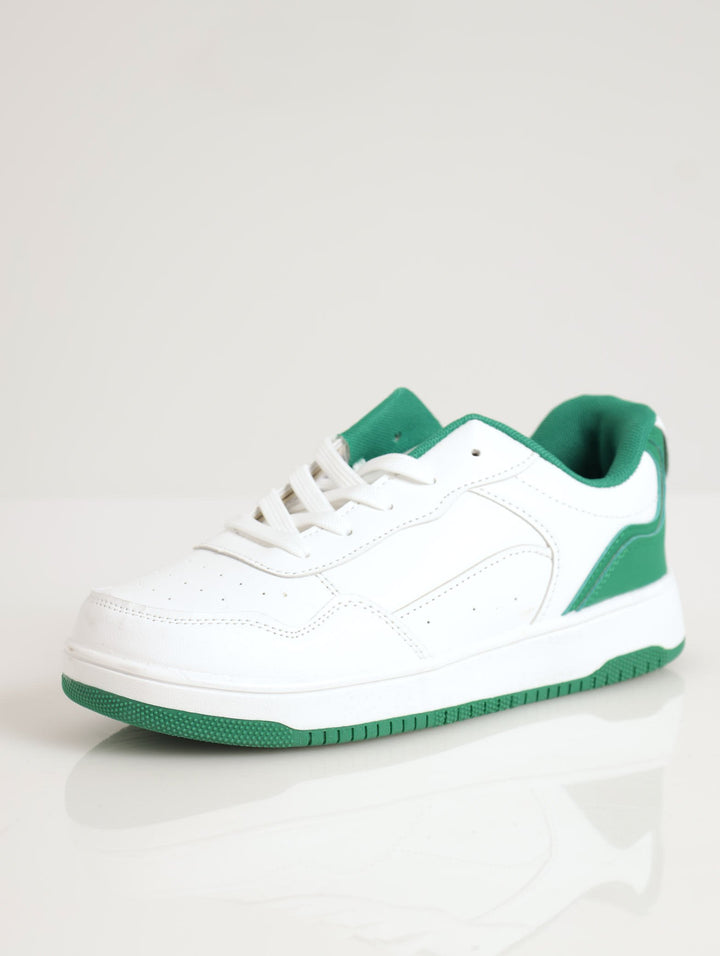 Ladies Contrast Colour Sneaker - Green
