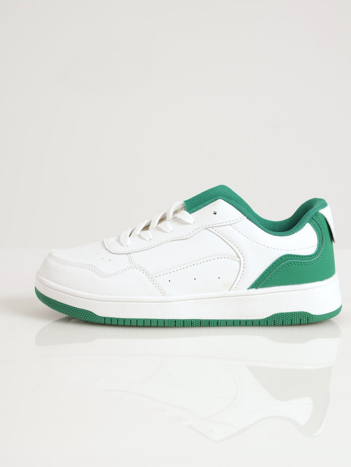 Ladies Contrast Colour Sneaker - Green