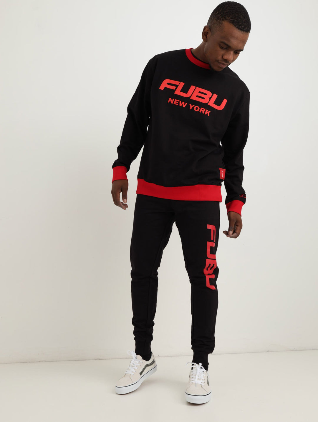 Men's Basic Track Long Bottom - Black