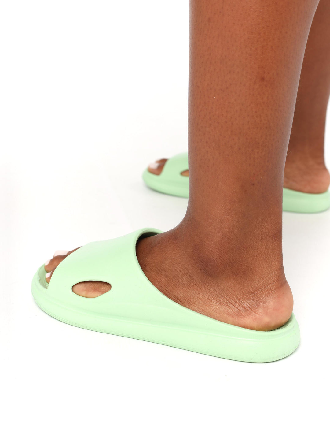 Ladies Side Cut-Out Moulded Slide - Mint