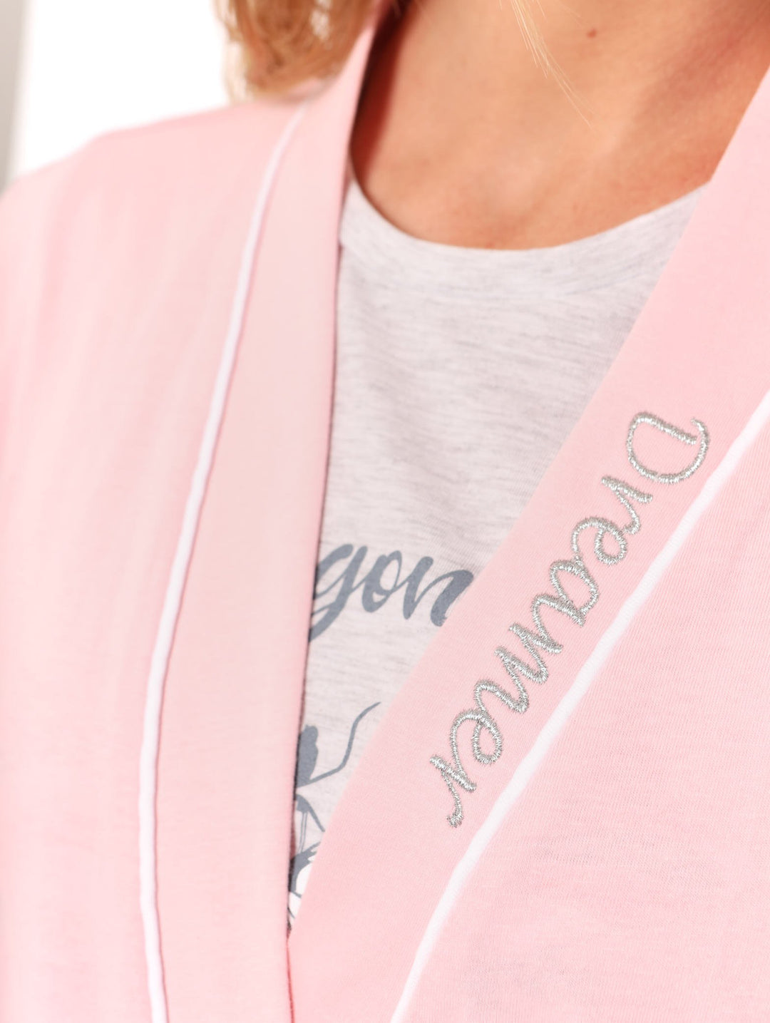 Ladies Dream 3/4 Sleeve Gown - Pink