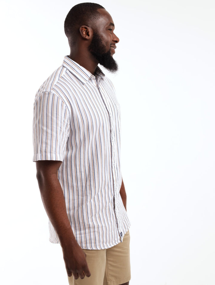 Men's Short Sleeve Shirt - Blue