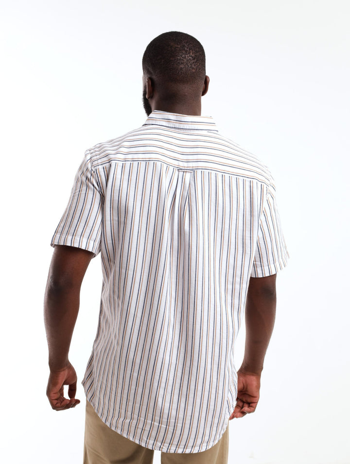 Men's Short Sleeve Shirt - Blue