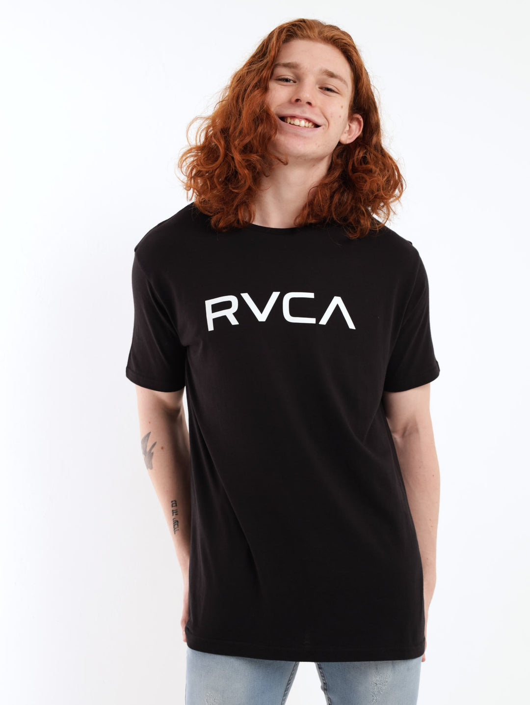 Mens Short Sleeve Big Logo Shirt - Black