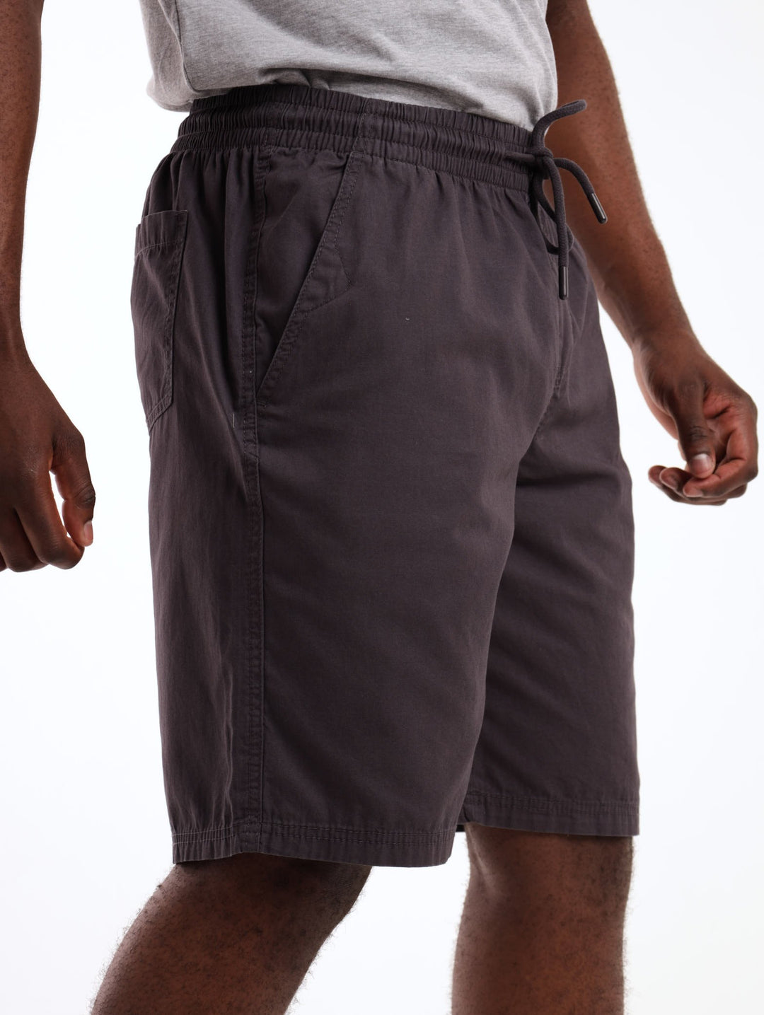 Men's Basic Pull-On Short - Charcoal