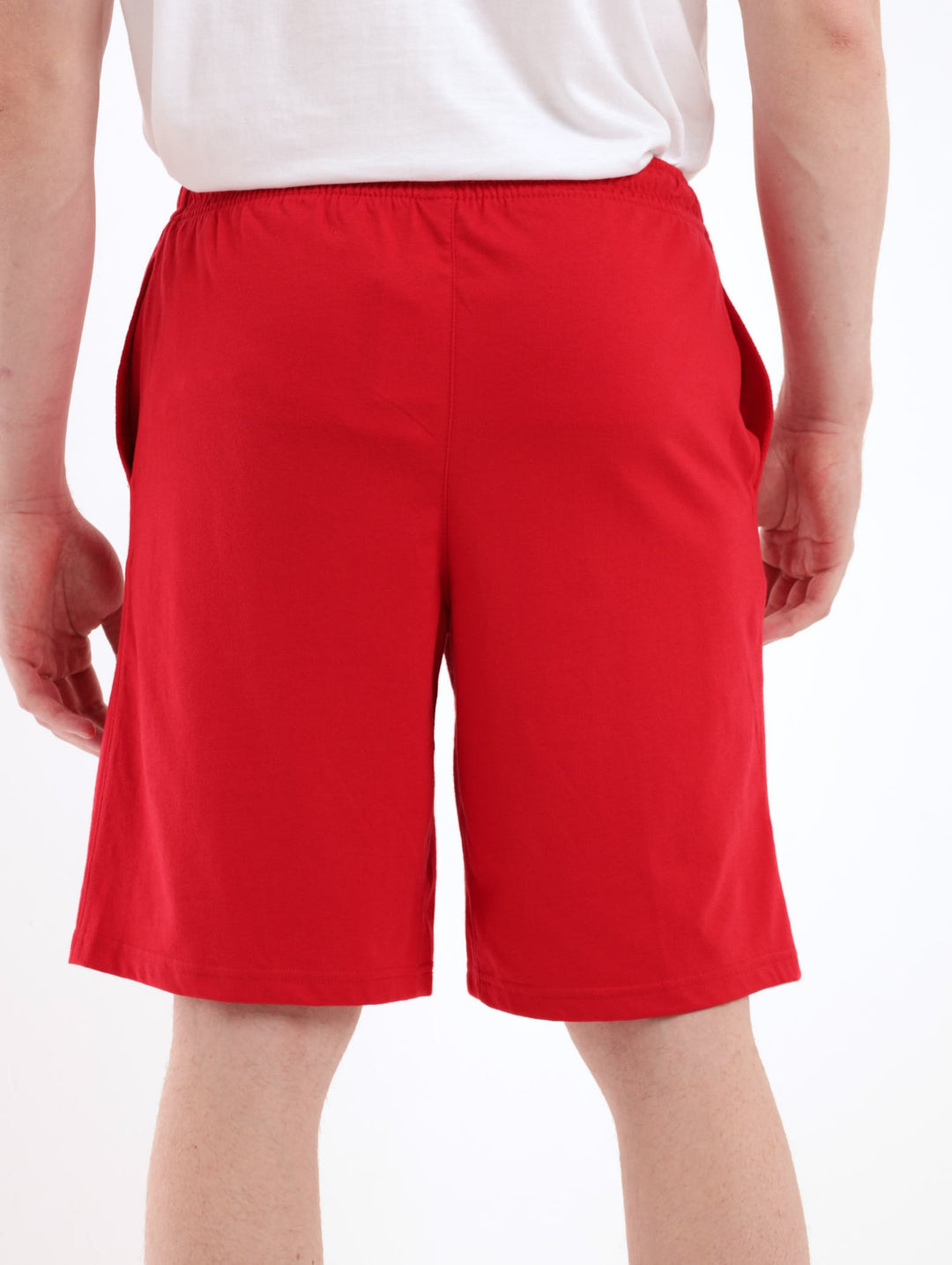 Men's Chicago Bulls Badge Fleece Short - Red