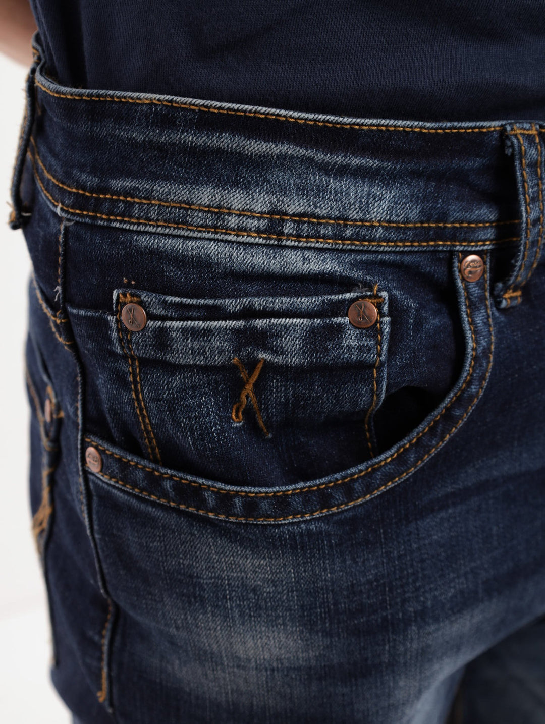 Men's Dark Indigo Straight Denim Jean