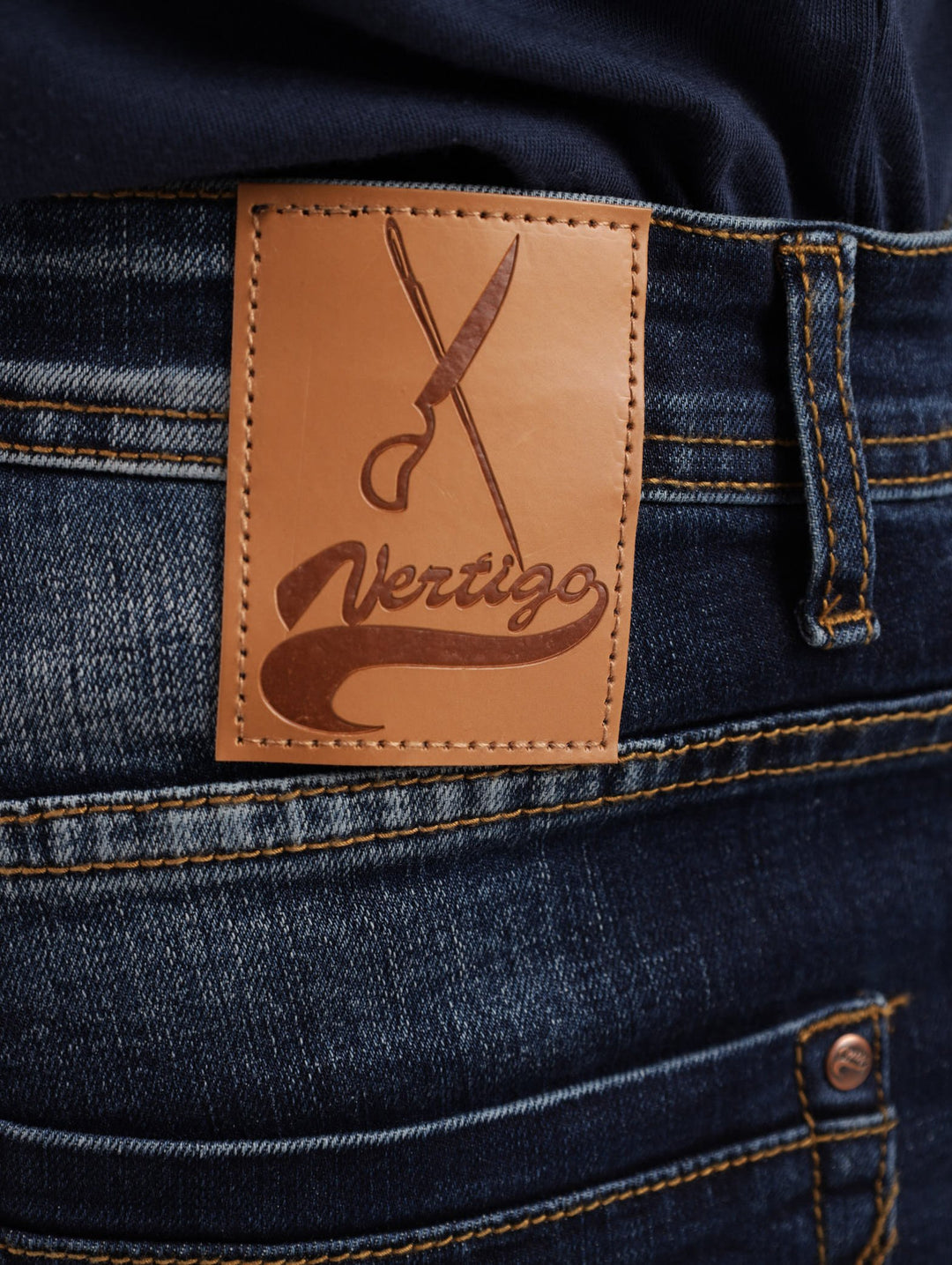 Men's Dark Indigo Straight Denim Jean