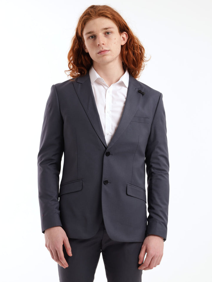 Men's Skinny Suit Jacket - Dark Blue