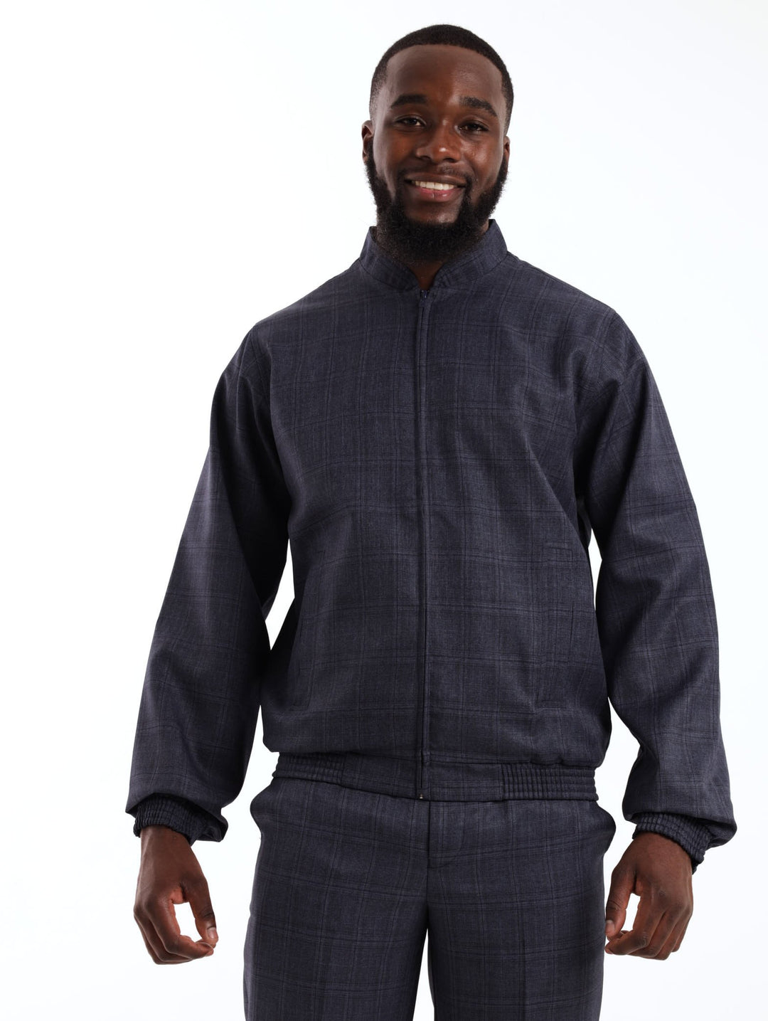 Men's Blouson Jacket - Dark Blue