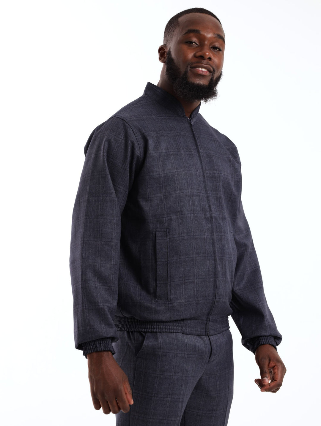 Men's Blouson Jacket - Dark Blue